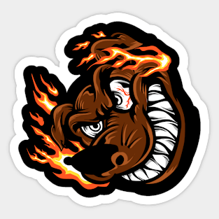 Angry Dog Tshirt Sticker